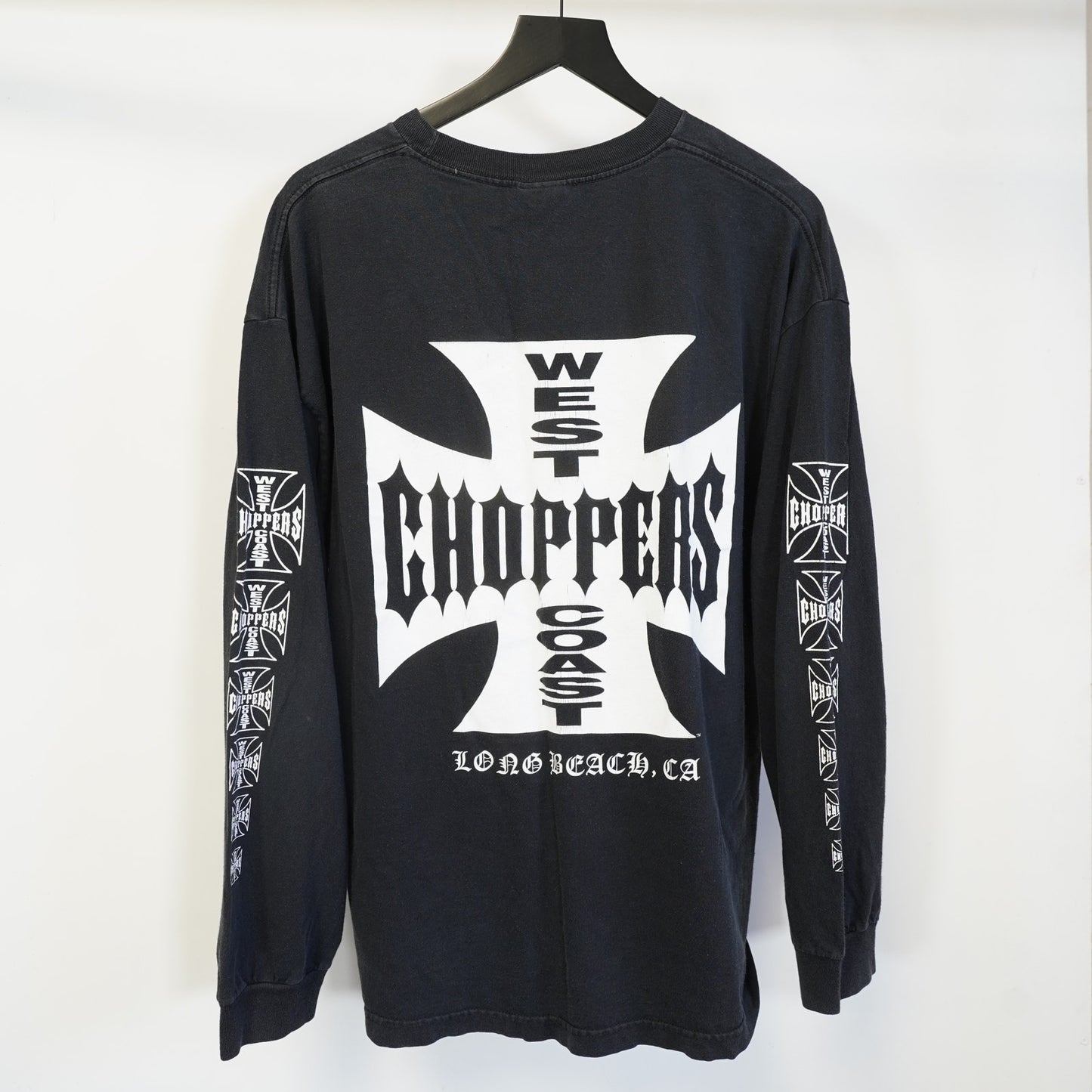 (XL) Vintage West Coast Choppers Long Sleeve Biker T-Shirt Size XL Y2K Jesse James