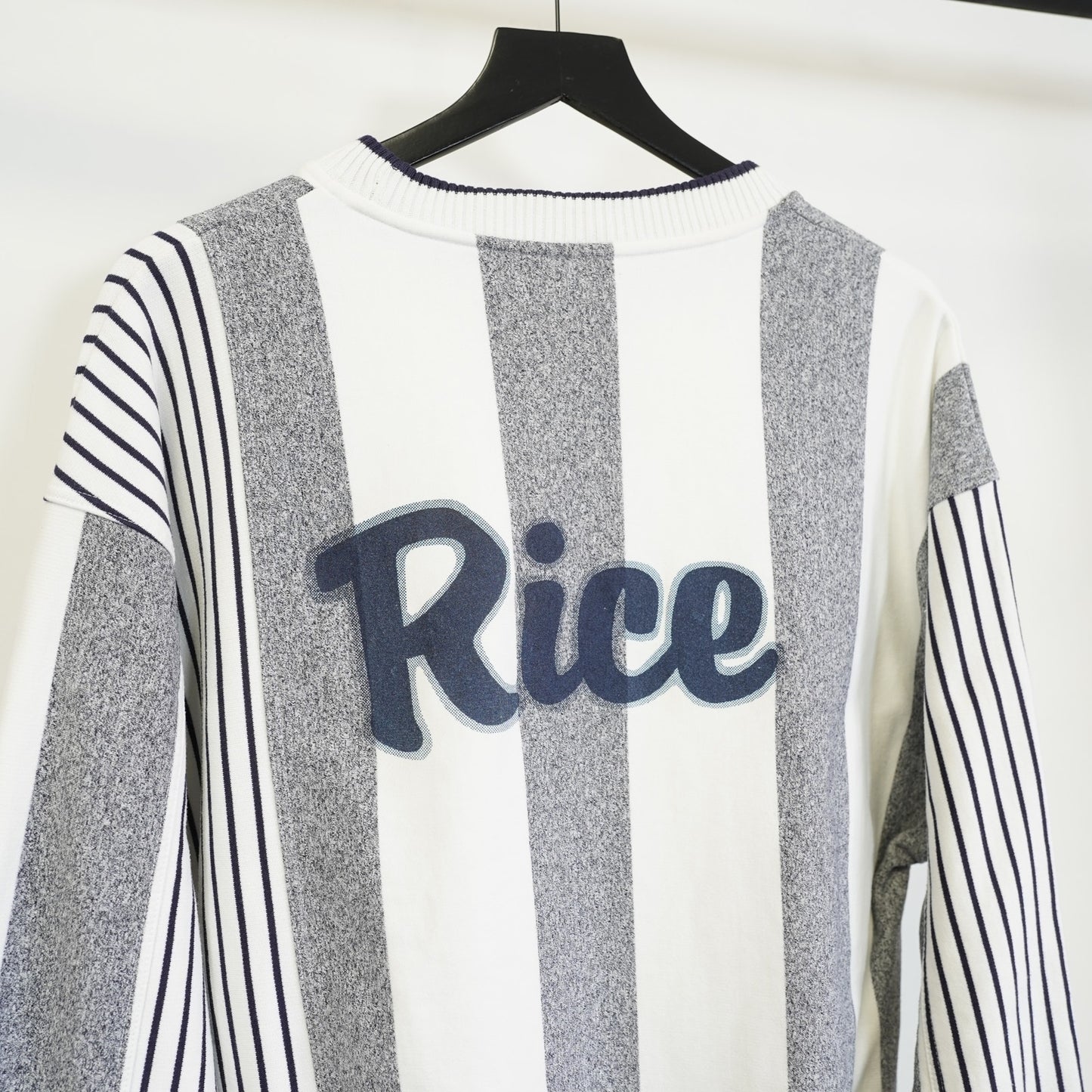 (L) Vintage Rice University Owls Prince Tennis Sweatshirt Men's L 90s Striped READ