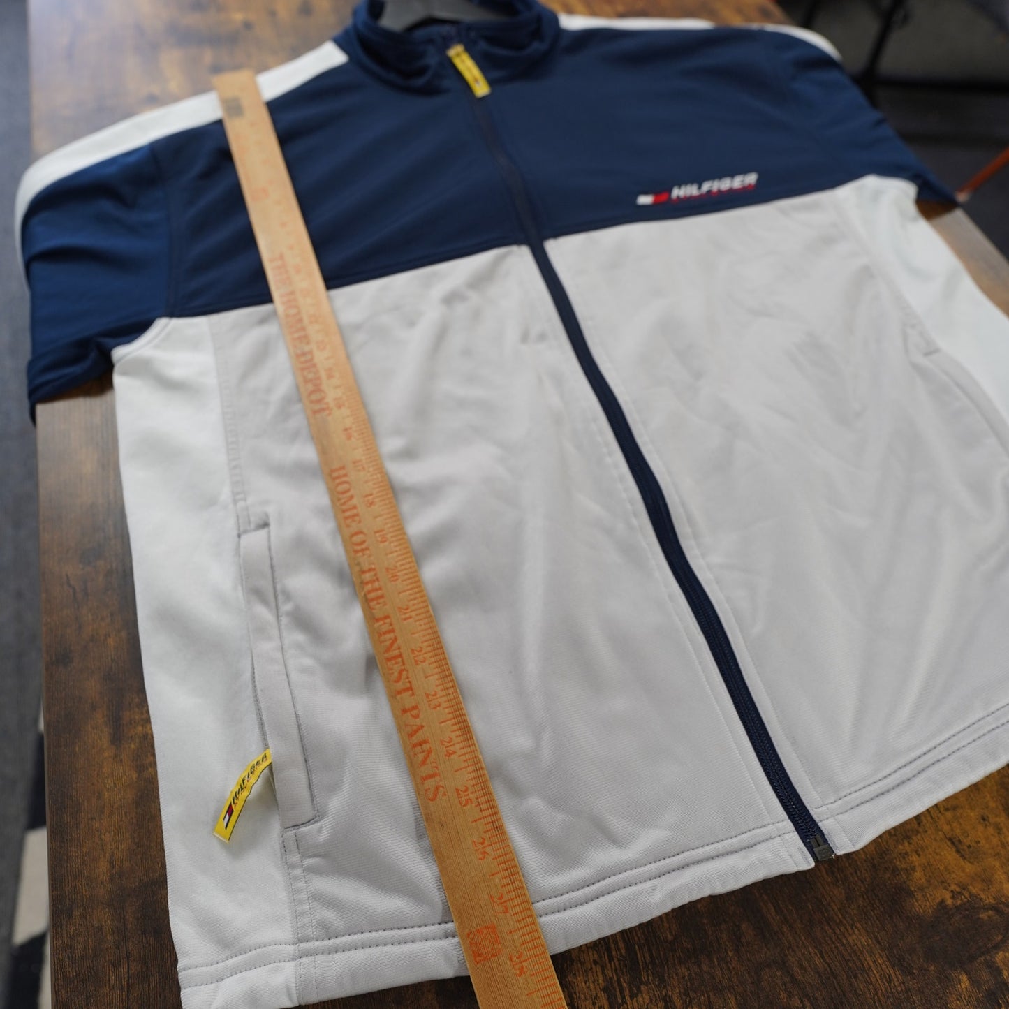 (L) Vintage Tommy Hilfiger Athletics Full Zip Track Jacket 2000s Y2K