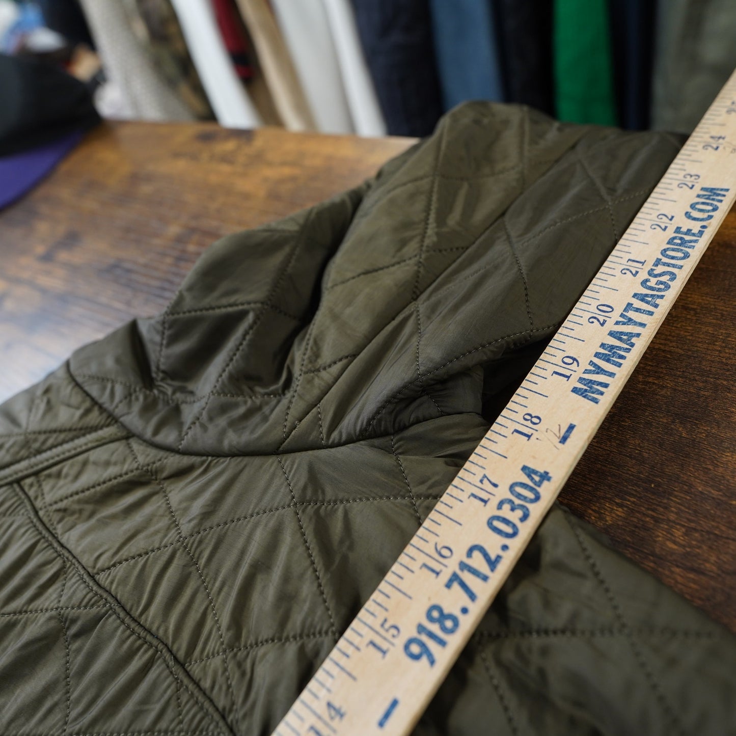 (Women's Sz 4) Barbour Cavalry Polarquilt Jacket US4 Olive Fleece Lined Equestrian Quiet Luxury