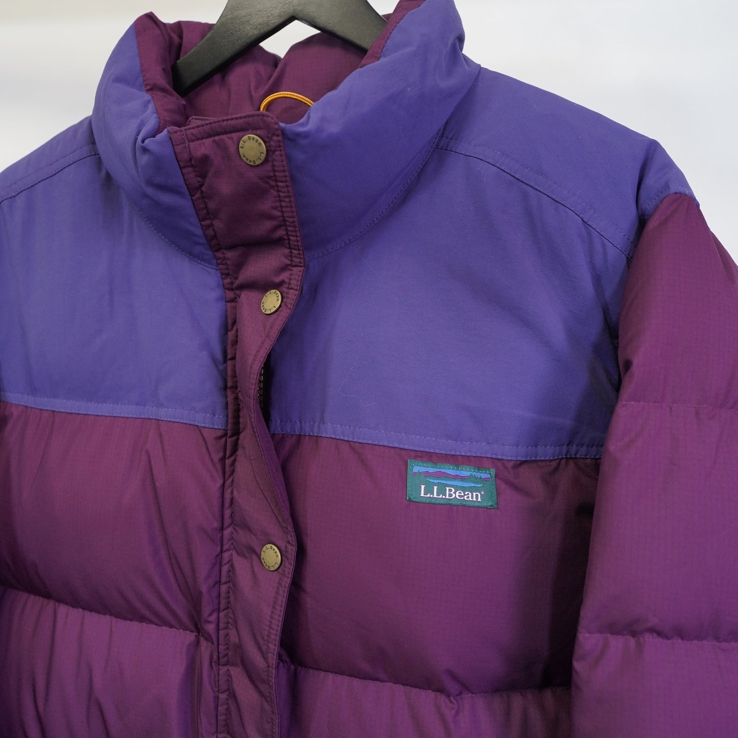 (Women's 3XL) L.L. Bean Purple Trail Model Down Puffer Jacket Gorpcore Hiking