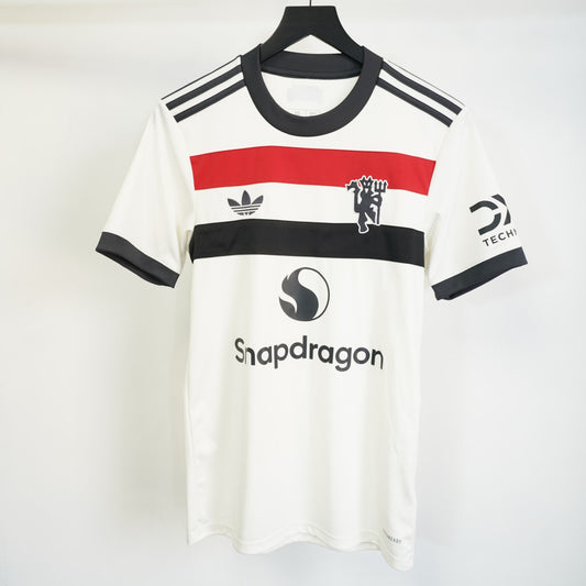 (XS) Adidas Manchester United 2024/25 Third Soccer Jersey Men's XS White Futbol EPL