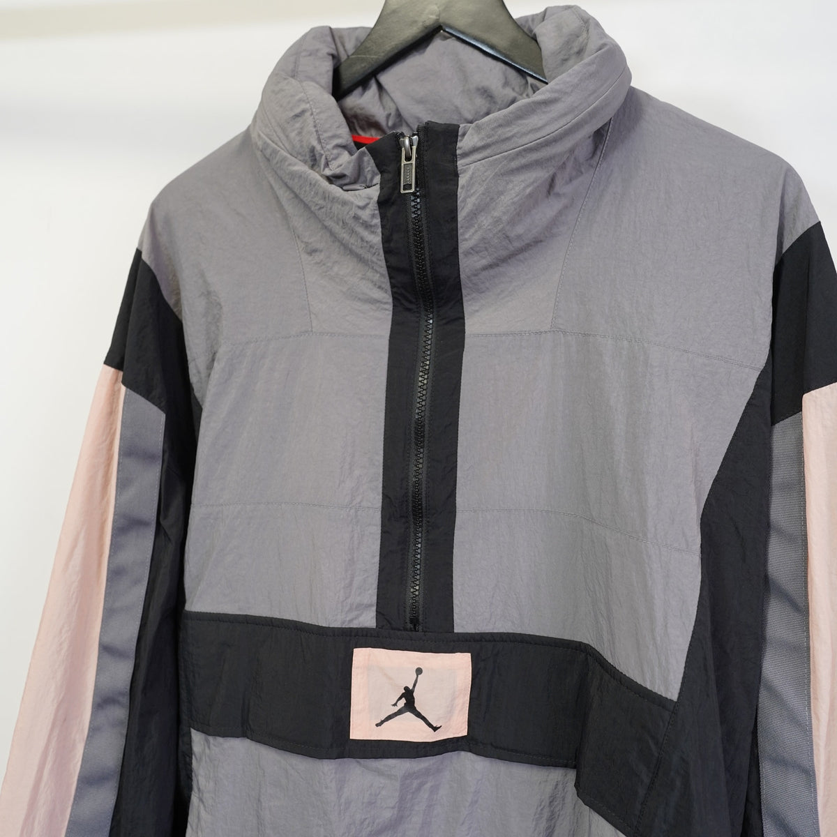 (XXL) Air Jordan Wings Windwear Anorak Jacket Windbreaker Men's 2XL Gray Retro New