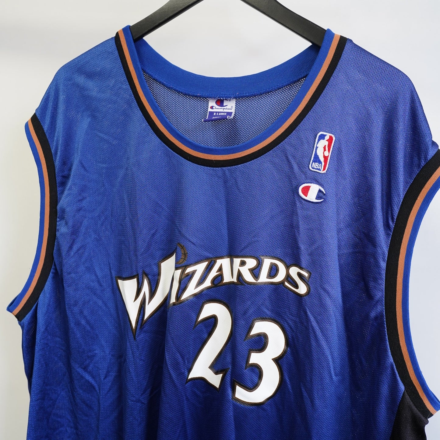 (XL) Vintage Michael Jordan Washington Wizards Champion Jersey Men's XL Sz. 48 Blue