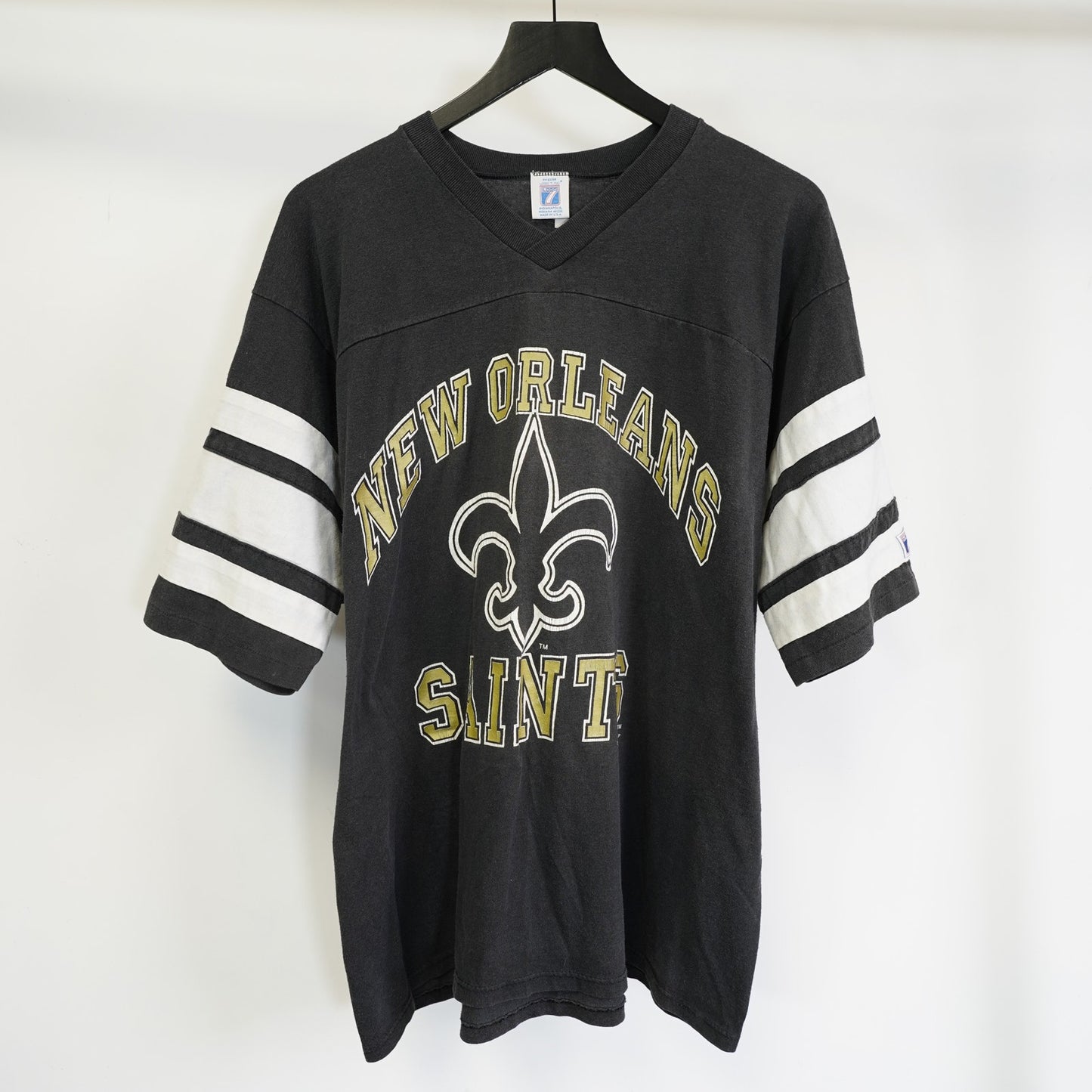 (XL) Vintage New Orleans Saints Jersey T-Shirt 90s Logo 7 NFL USA Made