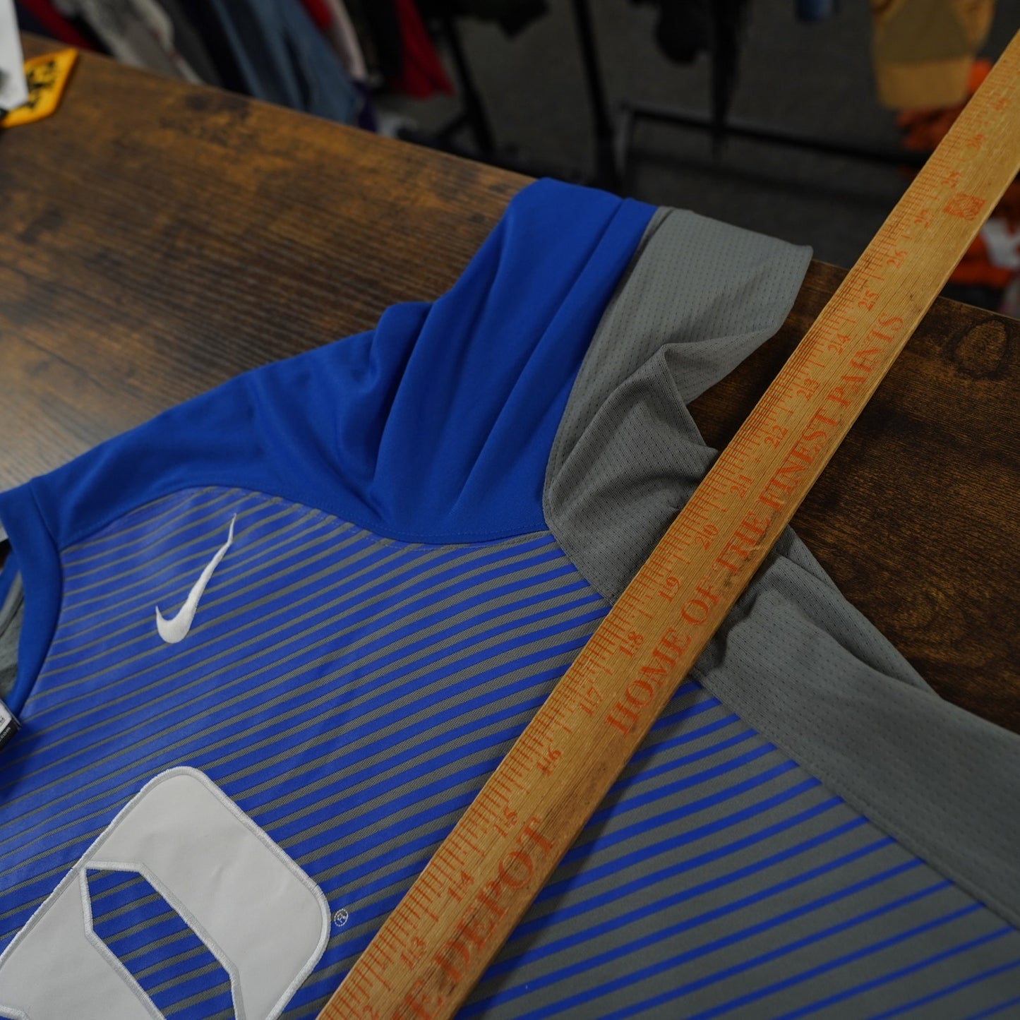 (M) Duke Blue Devils Nike Elite Basketball Dri-Fit T-Shirt Men's M Blue Longsleeve