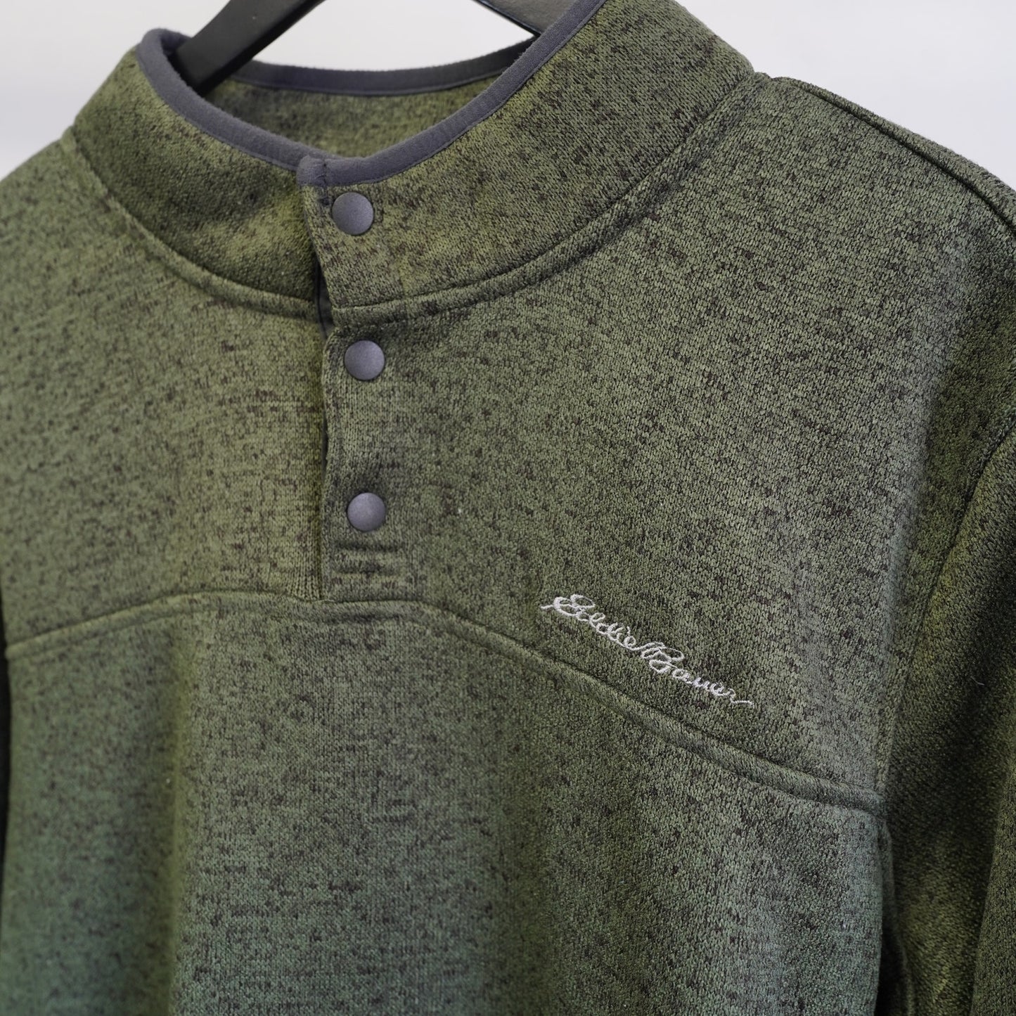 (XL) Eddie Bauer Fair 1/4 Zip Pullover Sweater Men's XL Olive Green Gorpcore Hike