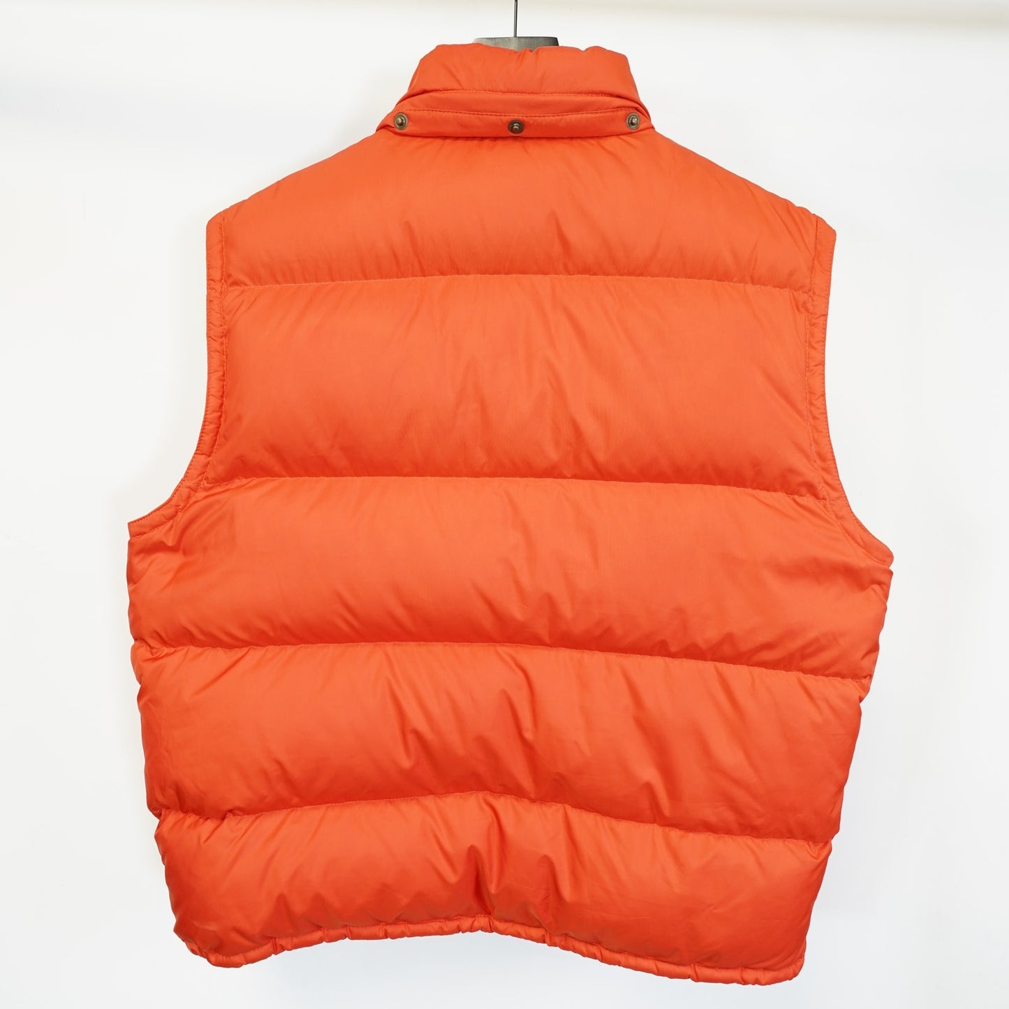 (XL) Vintage Polo Ralph Lauren Down Puffer Vest Men's XL Orange Quilted Waistcoat