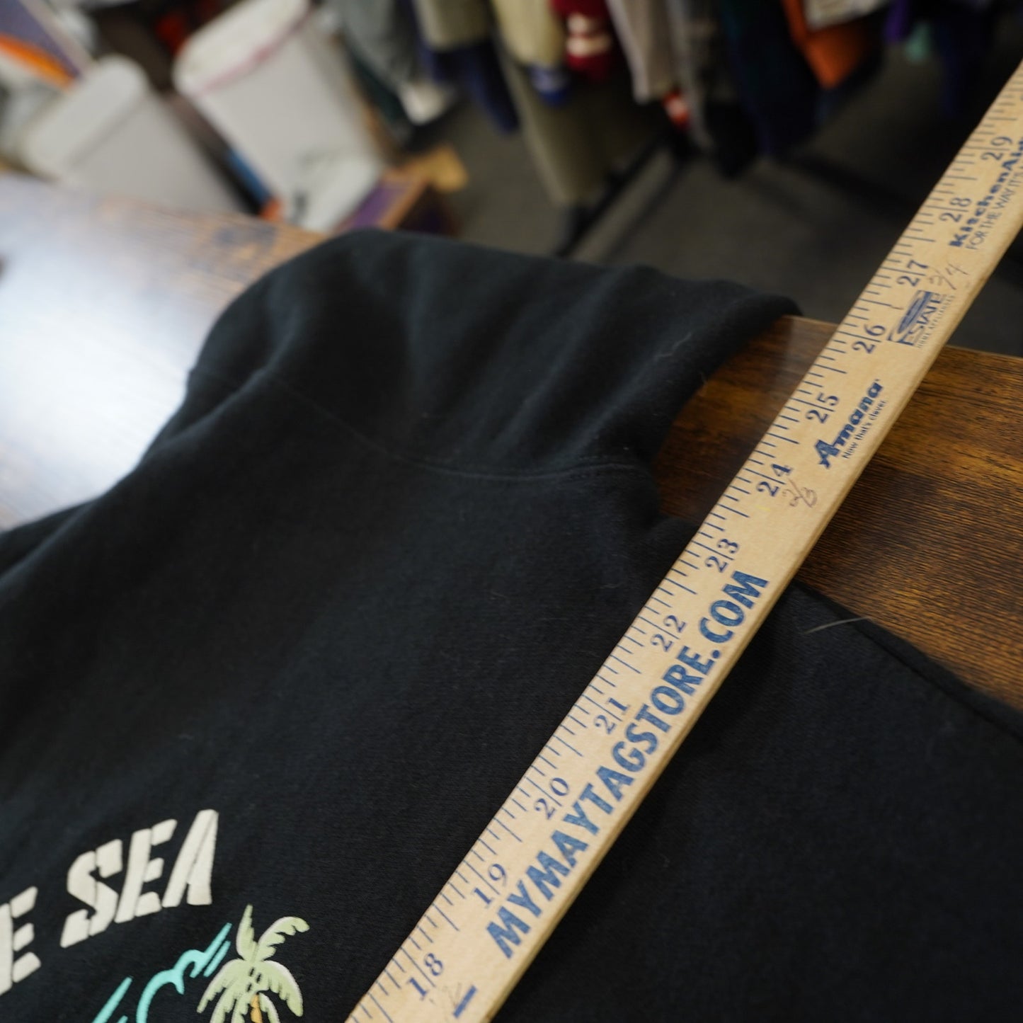 (L) Cove Surf Company Sea Turtle Hoodie Men's L Black Skate Y2K 2000s