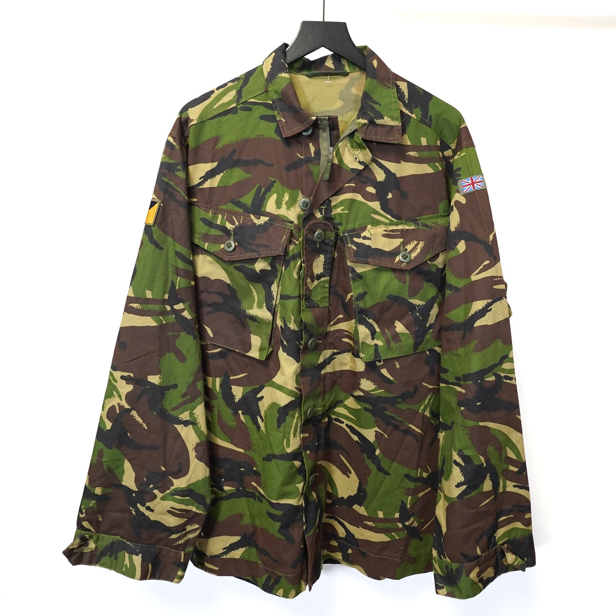 (M) Vintage British Army Soldier 95 Woodland Camo DPM Combat Shirt Jacket Men's M