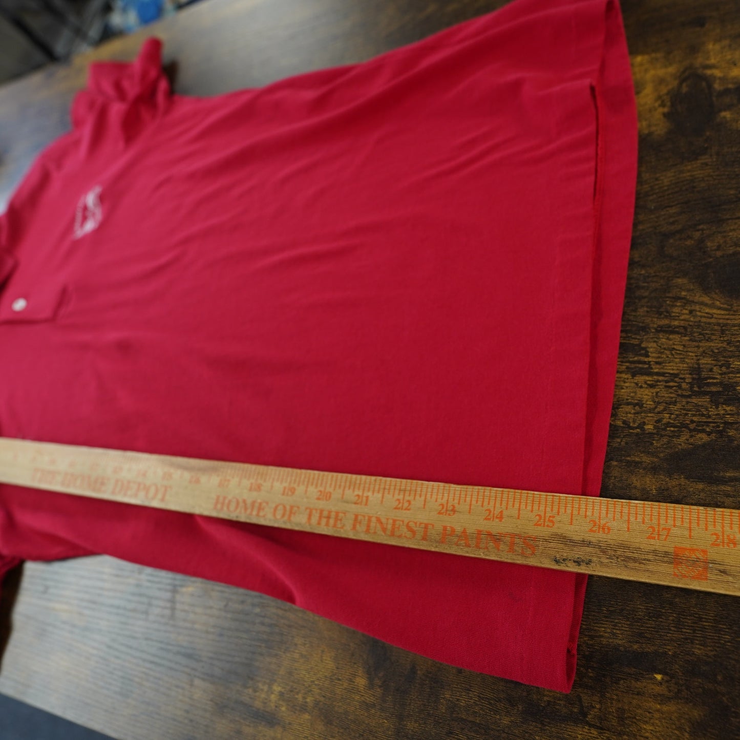 (S) Vintage 1980s Nasa Onboard Club Space Shuttle Embroidered Polo Shirt Men's S Red