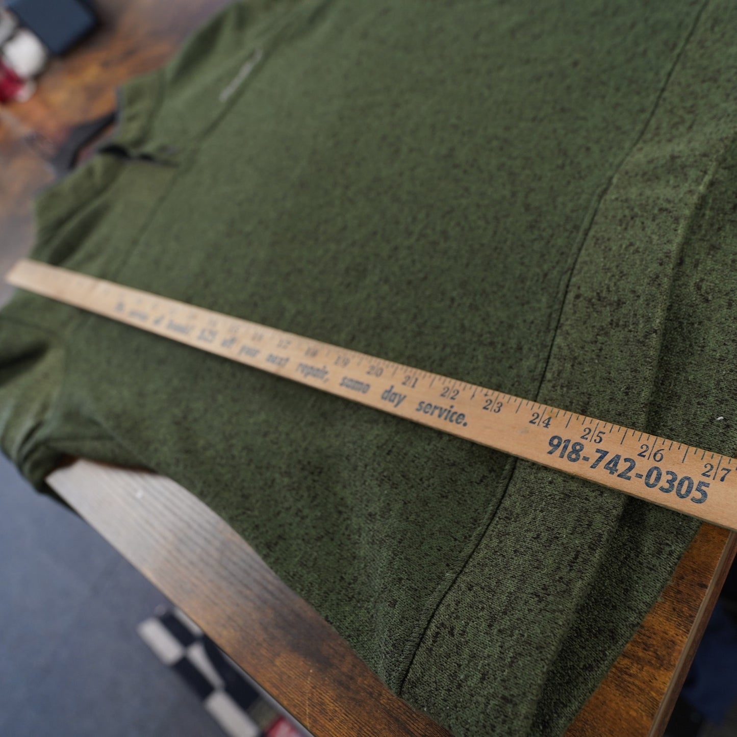 (XL) Eddie Bauer Fair 1/4 Zip Pullover Sweater Men's XL Olive Green Gorpcore Hike