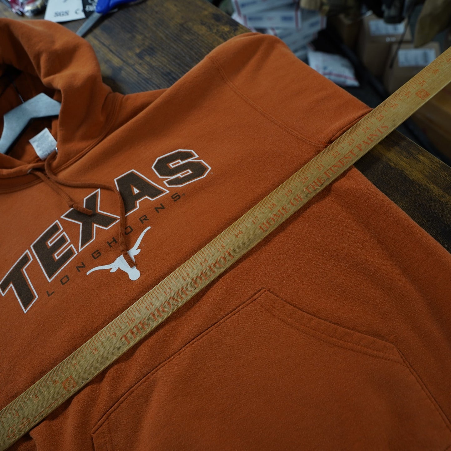 (M) Vintage Texas Longhorns Jerzees 2000s Hoodie Men's M Jacket Burnt Orange Y2K