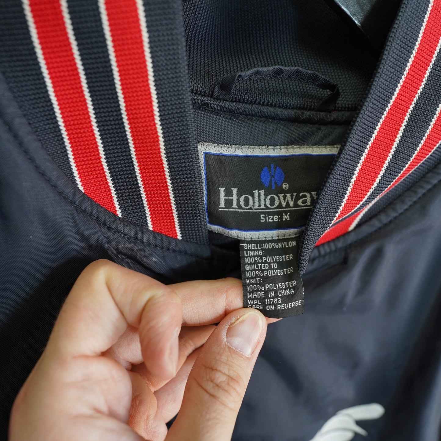 (M) Vintage Chicago White Sox Embroidered Satin Jacket Men's M Black MLB Baseball