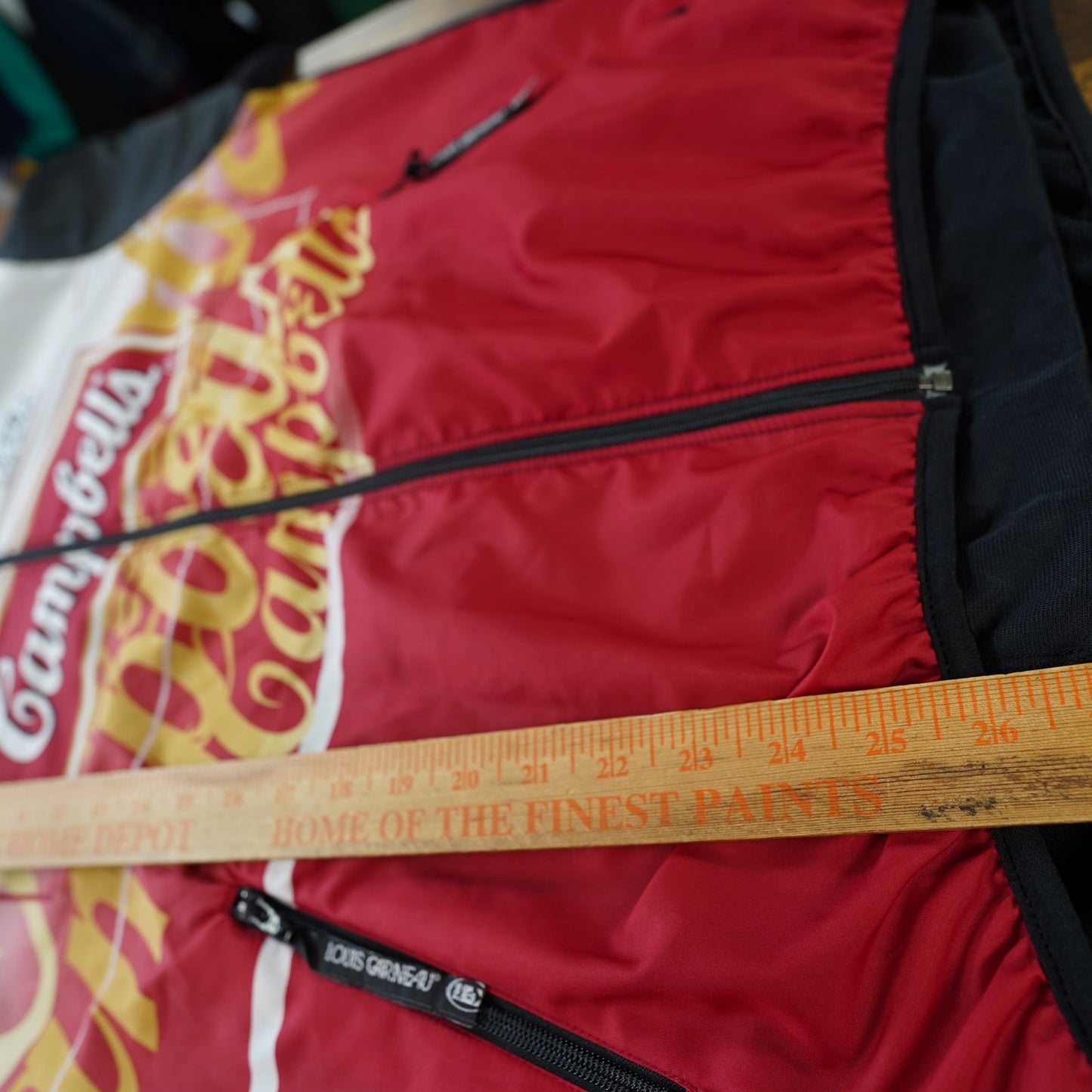 (XL) Vintage Louis Garneau Campbell's Soup Cycling Jacket Men's XL 90s Andy Warhol