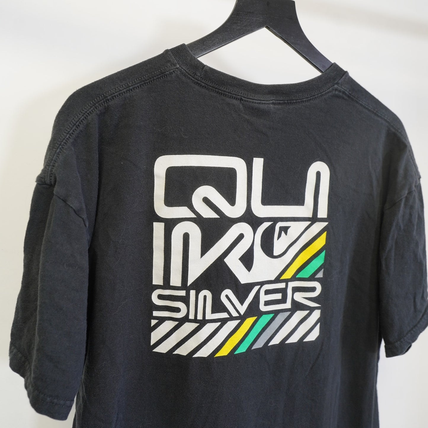(XL) Vintage Quicksilver Y2K Surf & Skate T-Shirt Men's XL Black Retro 2000s