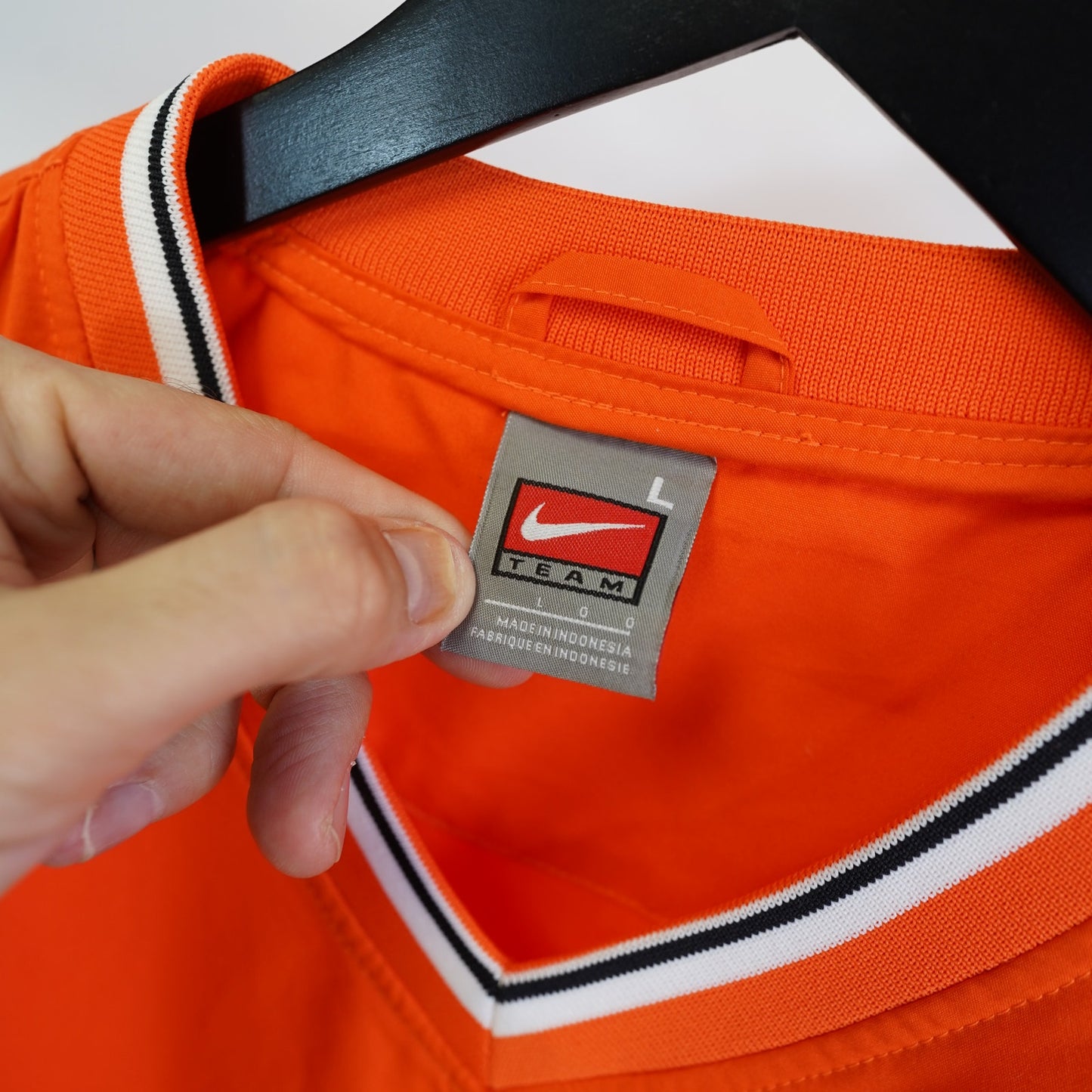 (L) Vintage Team Nike Oklahoma State Cowboys Center Swoosh Windbreaker Mens L Orange