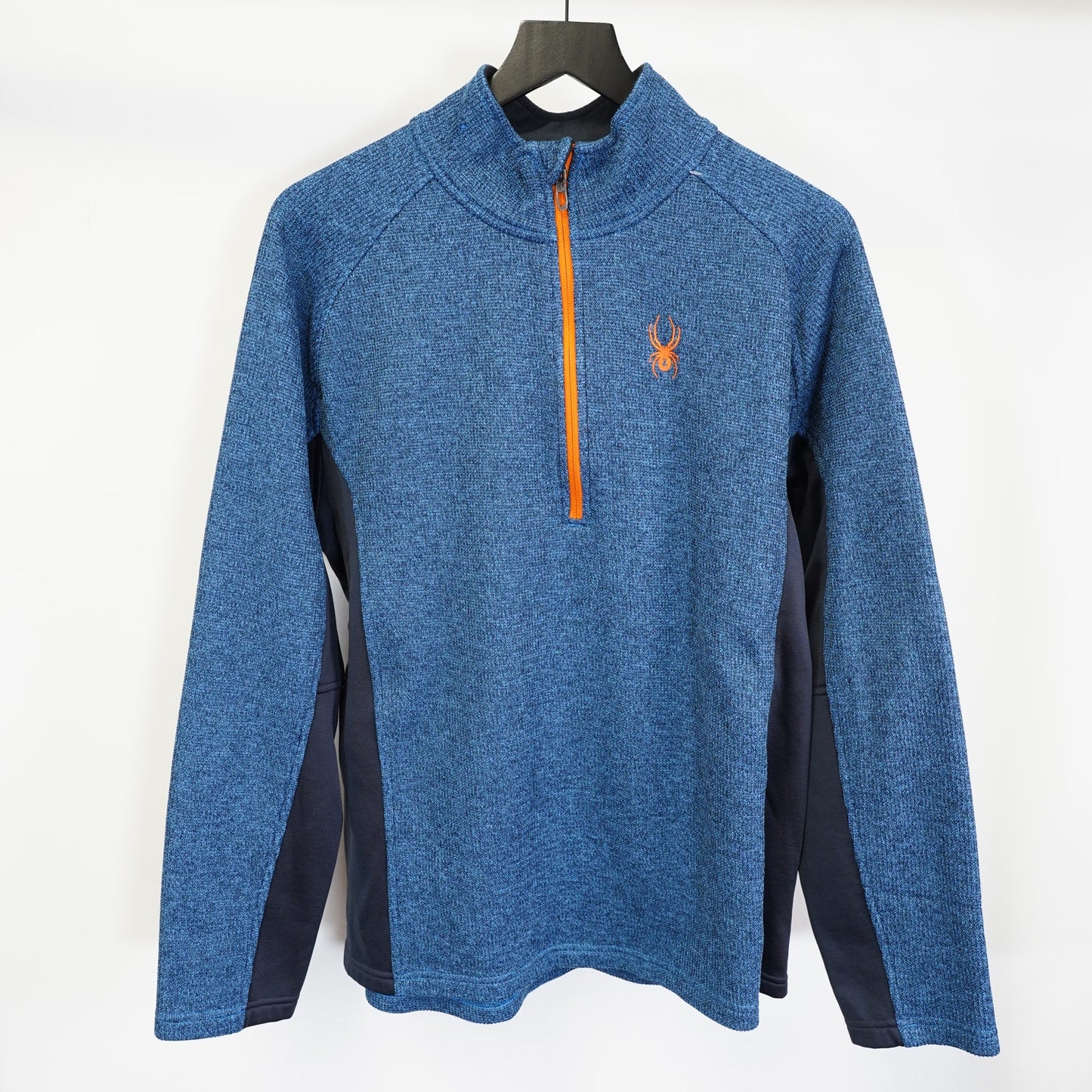 (XL) Spyder Outbound Half-Zip Stryke Fleece Jacket Men's XL Blue Orange 1/4 Zip
