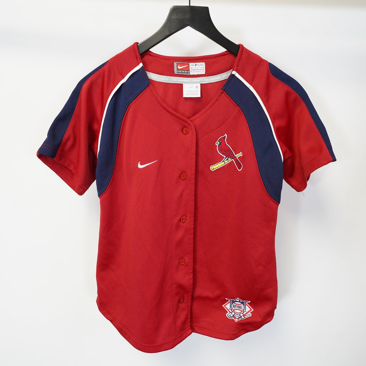 (Boys S) Vintage Nik St. Louis Cardinals Sewn Baseball Jersey Boys S 4-6 Red MLB Y2K