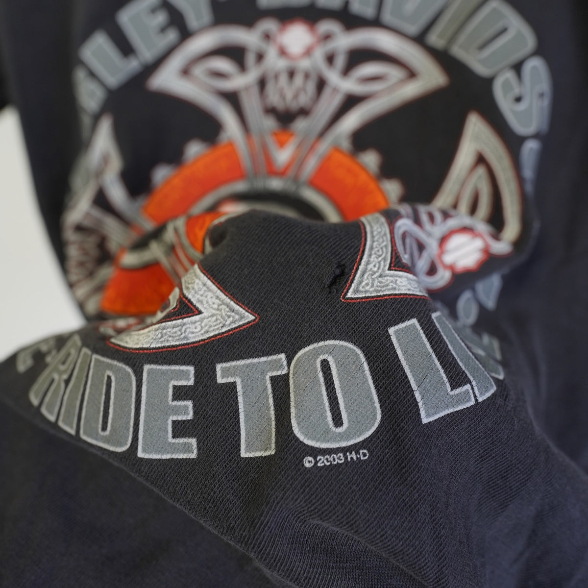 (XS) Vintage Harley Davidson Motorcycles Iron Cross Biker T-Shirt Men's XS Y2K 2000s