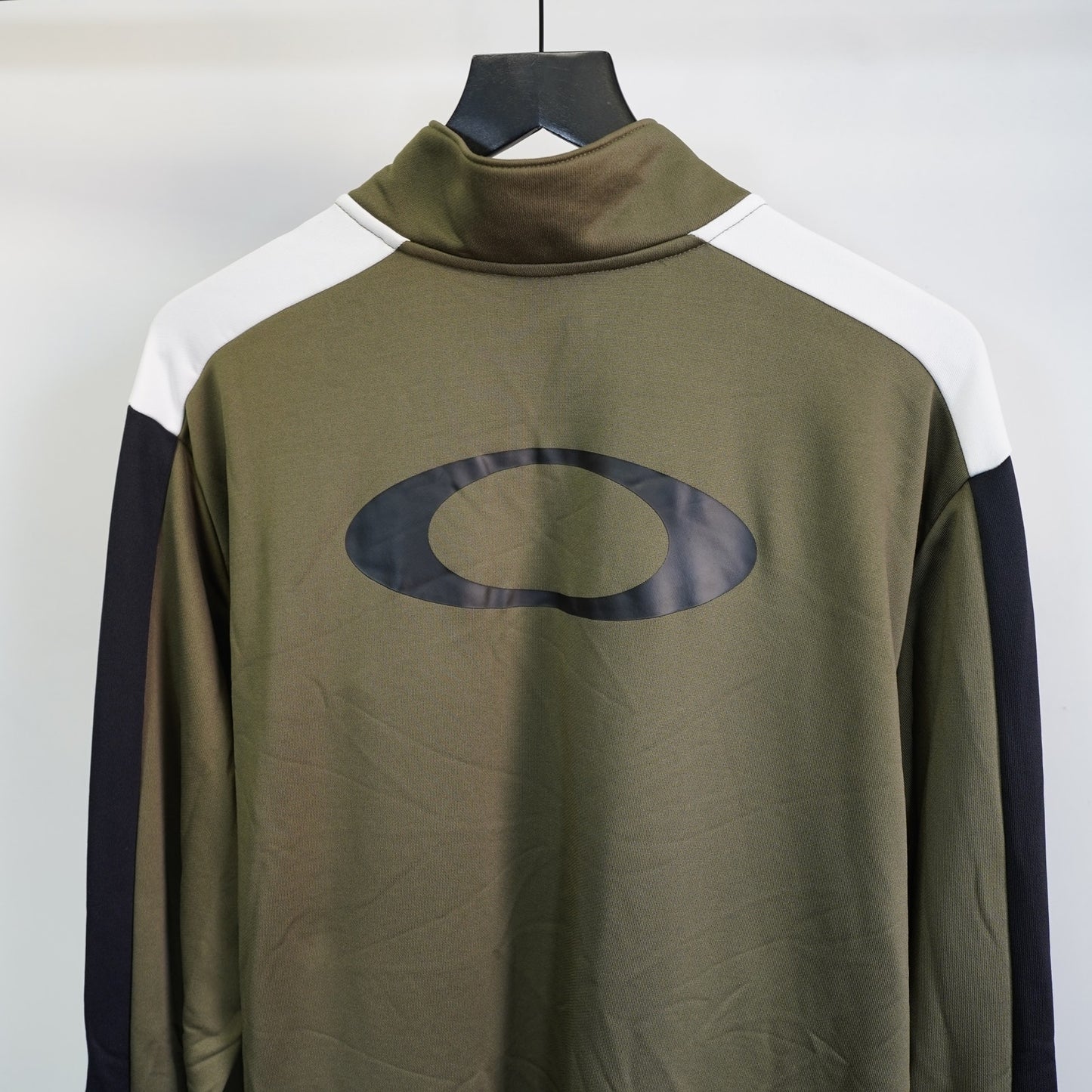 (XXL) Y2K Oakley Track Jacket Olive Green Men's 2XL Big Logo Hiking Tech Gorpcore 00s