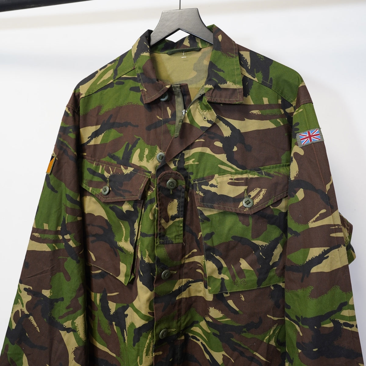 (M) Vintage British Army Soldier 95 Woodland Camo DPM Combat Shirt Jacket Men's M