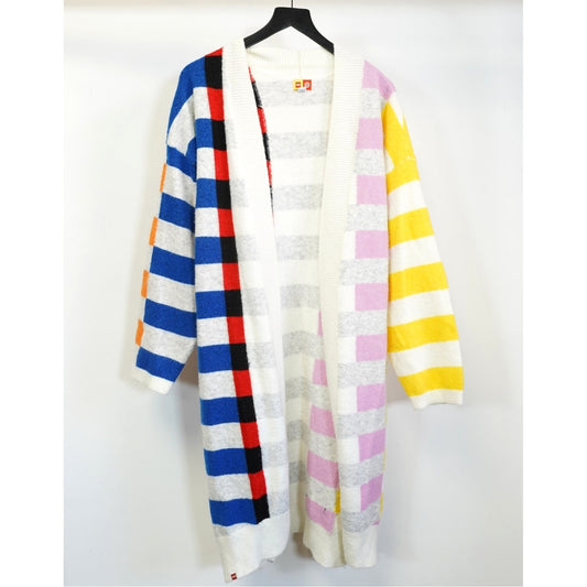 (L) LEGO Collection x Target Brick Striped Duster Cardigan Knit Sweater Size L