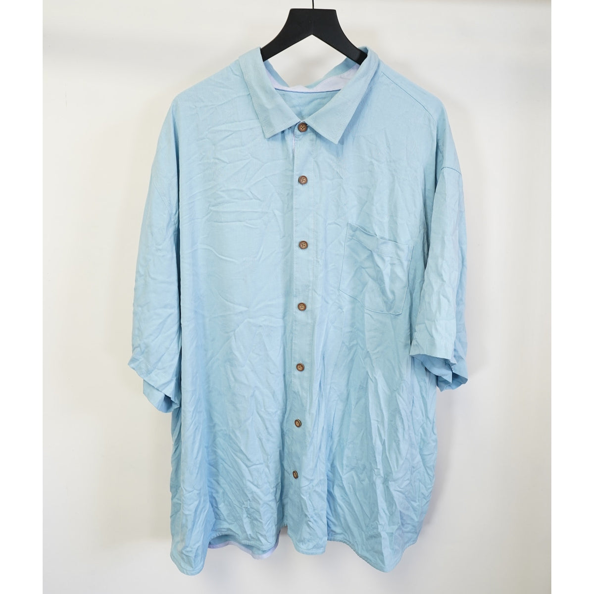Vintage (4XL) Tommy Bahama Embroidered Silk Hawaiian Golf Button Up Shirt Men's 4XL