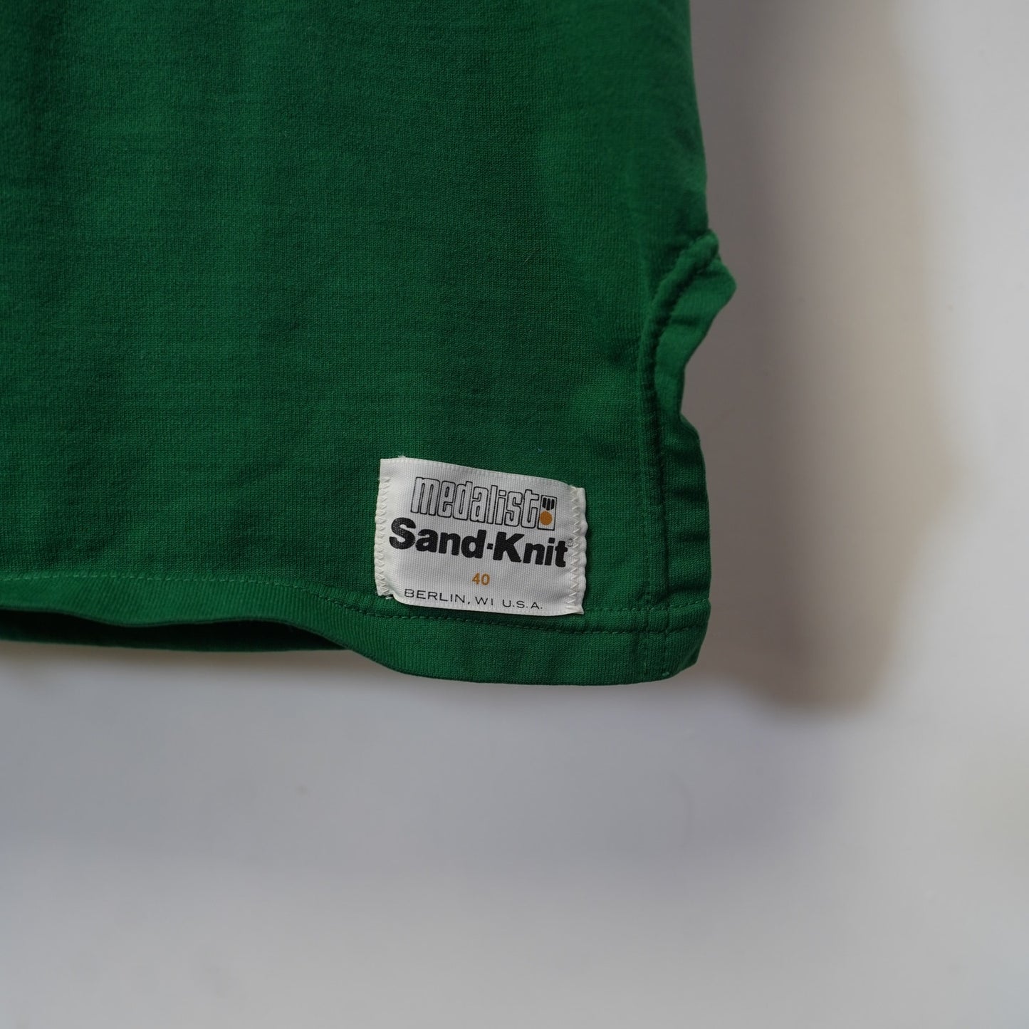 (M) Sz. 40 Vintage 1980s Larry Bird Boston Celtics Sand Knit Jersey Men's Stitched