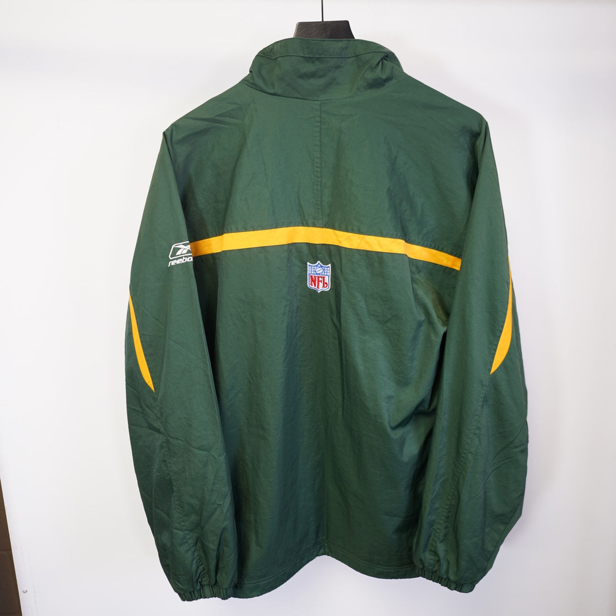 Vintage (L) Green Bay Packers Reebok Stitched Windbreaker Men's L Y2K Retro 2000s