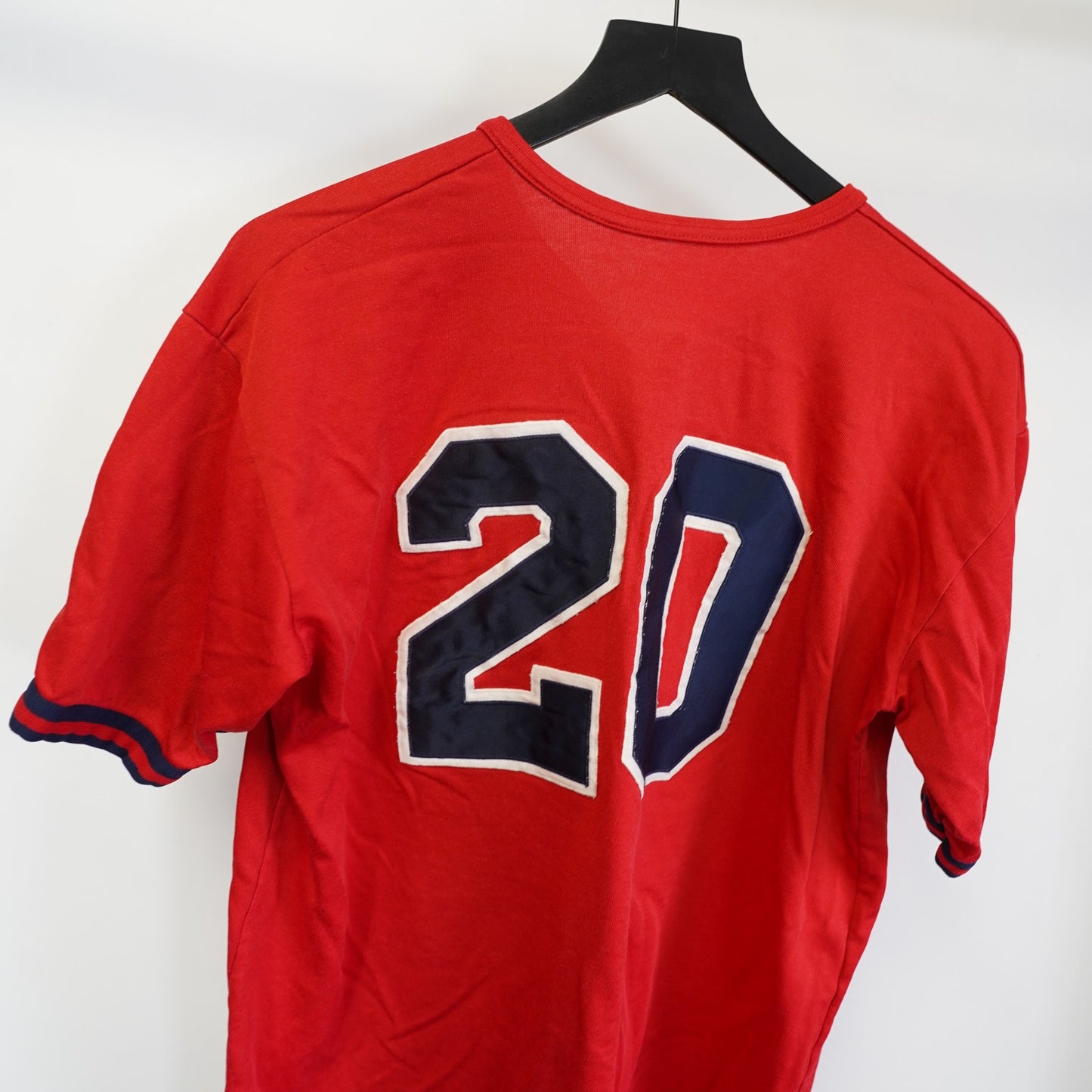 (L) Vintage University of Houston Cougars Sewn Baseball Jersey Men's L Red U of H
