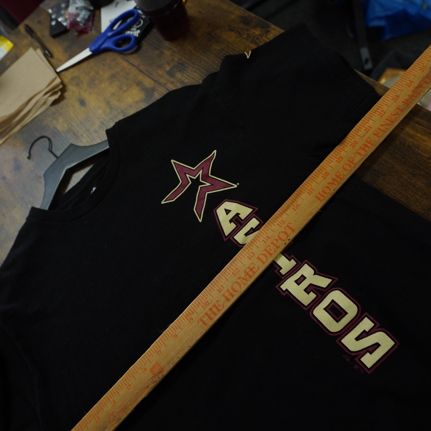 (M) Vintage Houston Astros Y2K Majestic T-Shirt Men's M Black 2000s Logo Retro