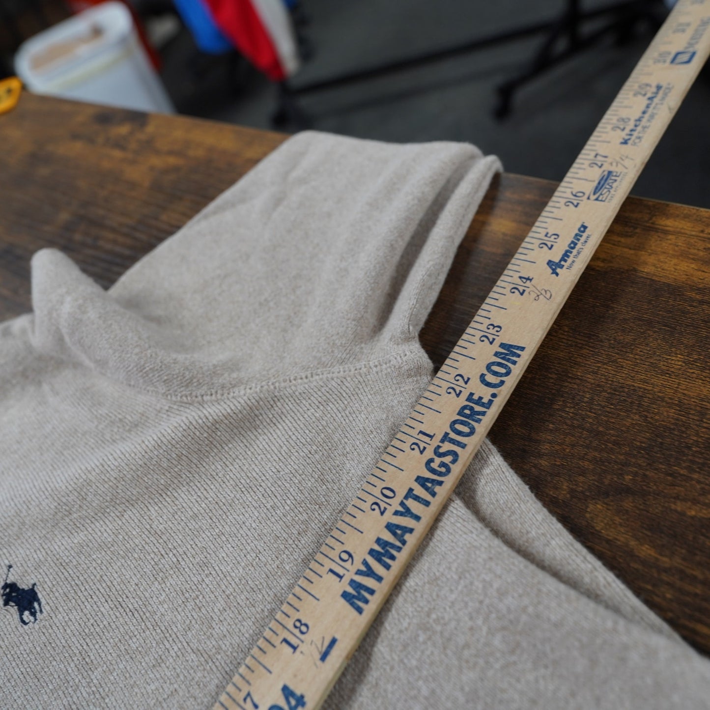 (M) Polo Ralph Lauren Cream Pullover Knit Sweater Men's M Beige Sweatshirt Tan