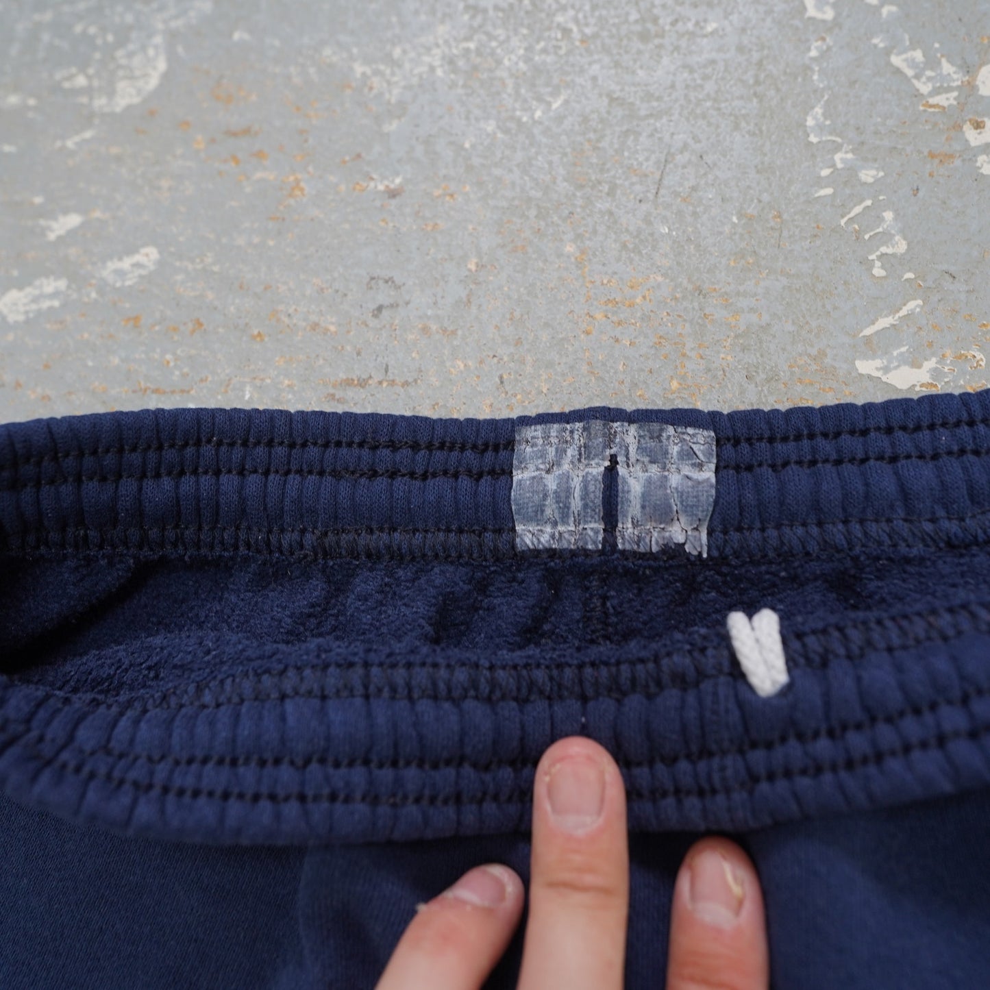 (S) Vintage US Navy Sweatpants Retro 3M Track Pant Men's S Blue Jogger 90s
