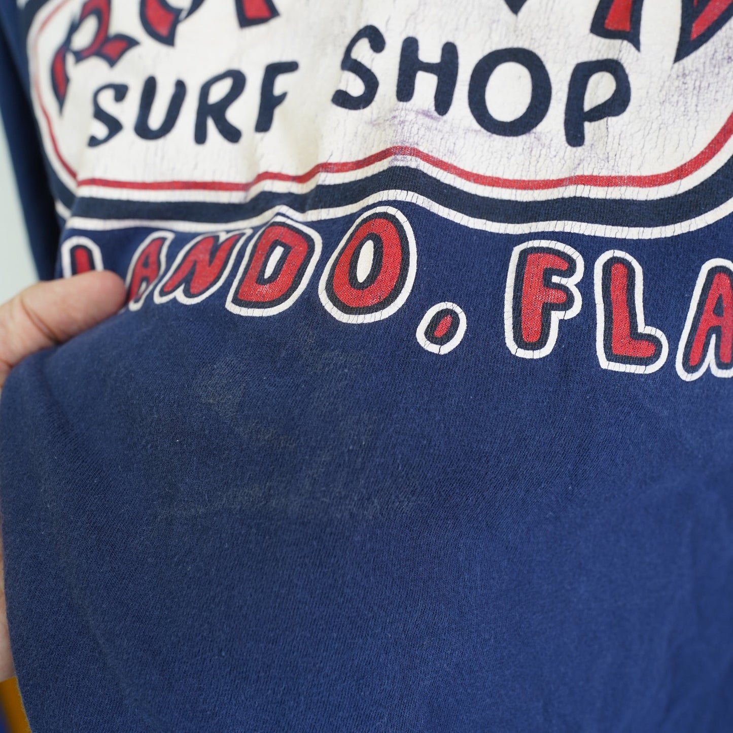 (L) Vintage Ron Jon Surf Shop Y2K Skate Long Sleeve T-Shirt Men's L 2000s Blue Retro