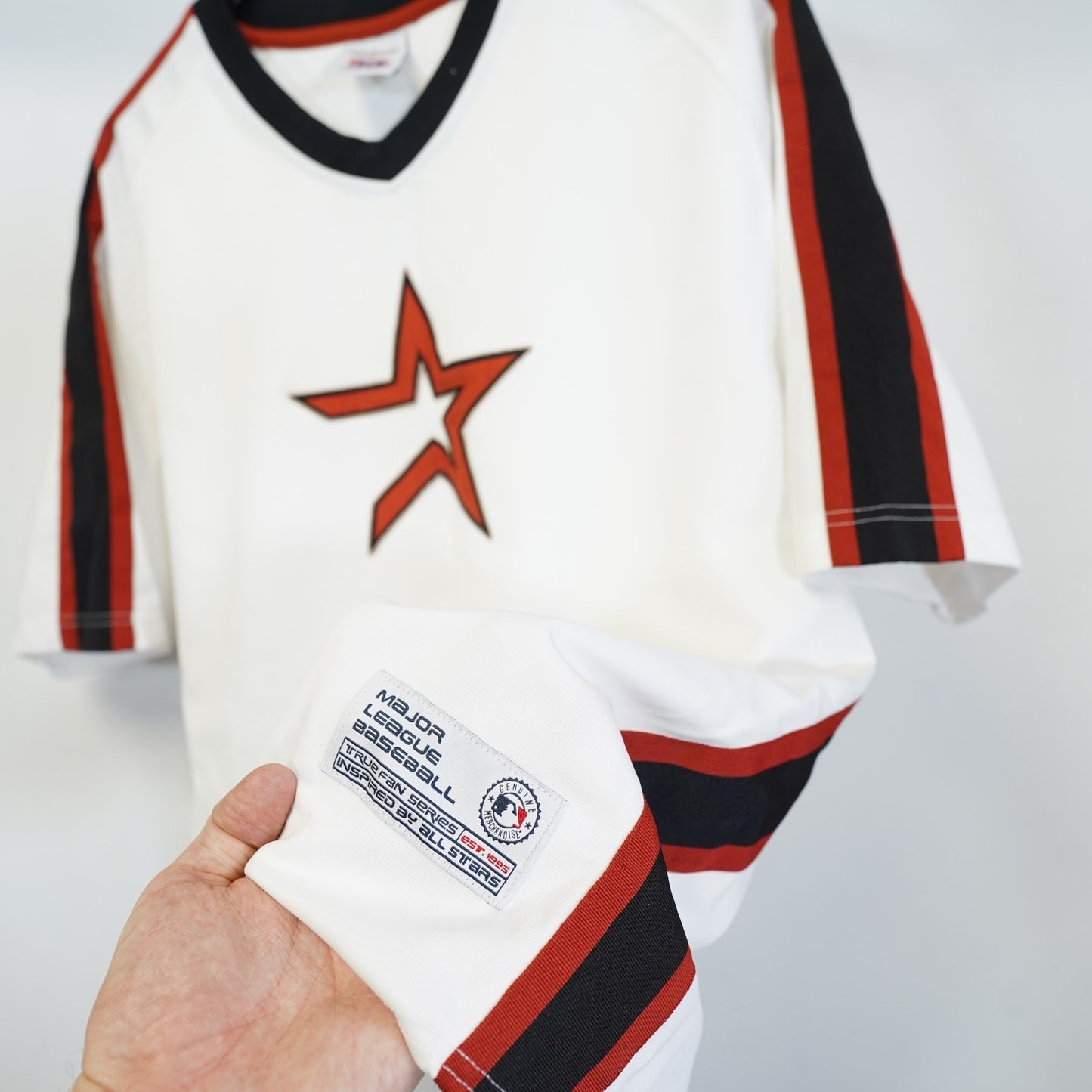 (XL) Vintage Houston Astros Sewn True Fan 2000s Baseball Jersey Men's XL White Y2K