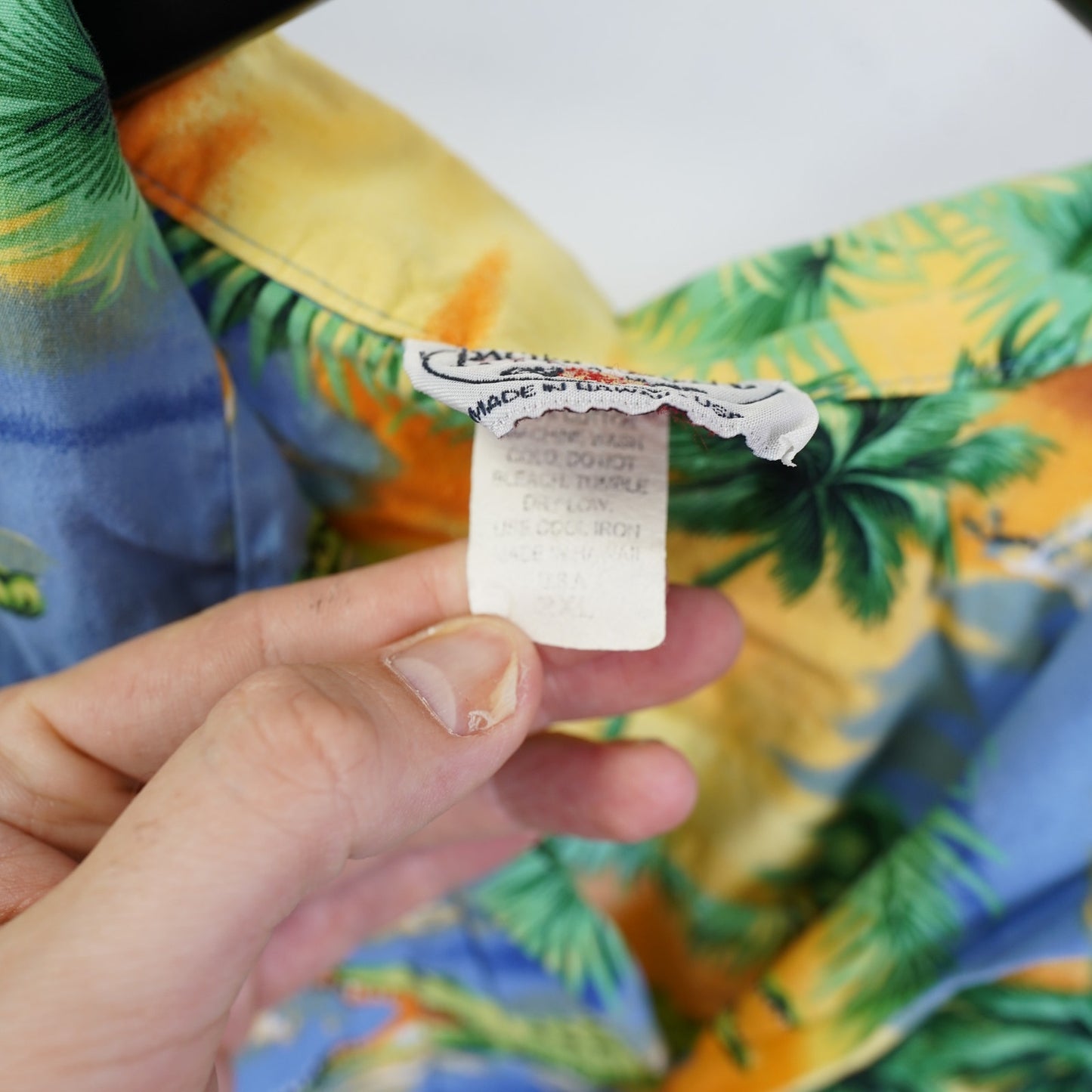 (XXL) Vintage 90's Pacific Legend Hawaiian Shirt Men's 2XL Alligator Tropical USA Made