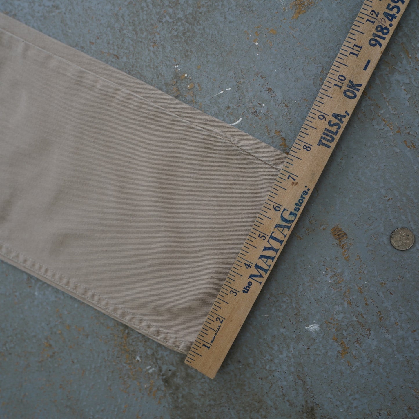 (Women's 6 26x30) Vintage Tommy Hilfiger Tan Jeans Big Flag Khaki Pants Y2K