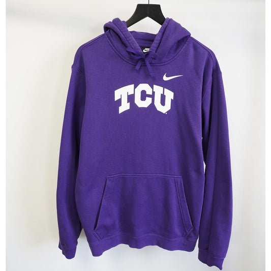 (XL) Nike TCU Horned Frogs Pullover Hoodie Men's XL Purple White
