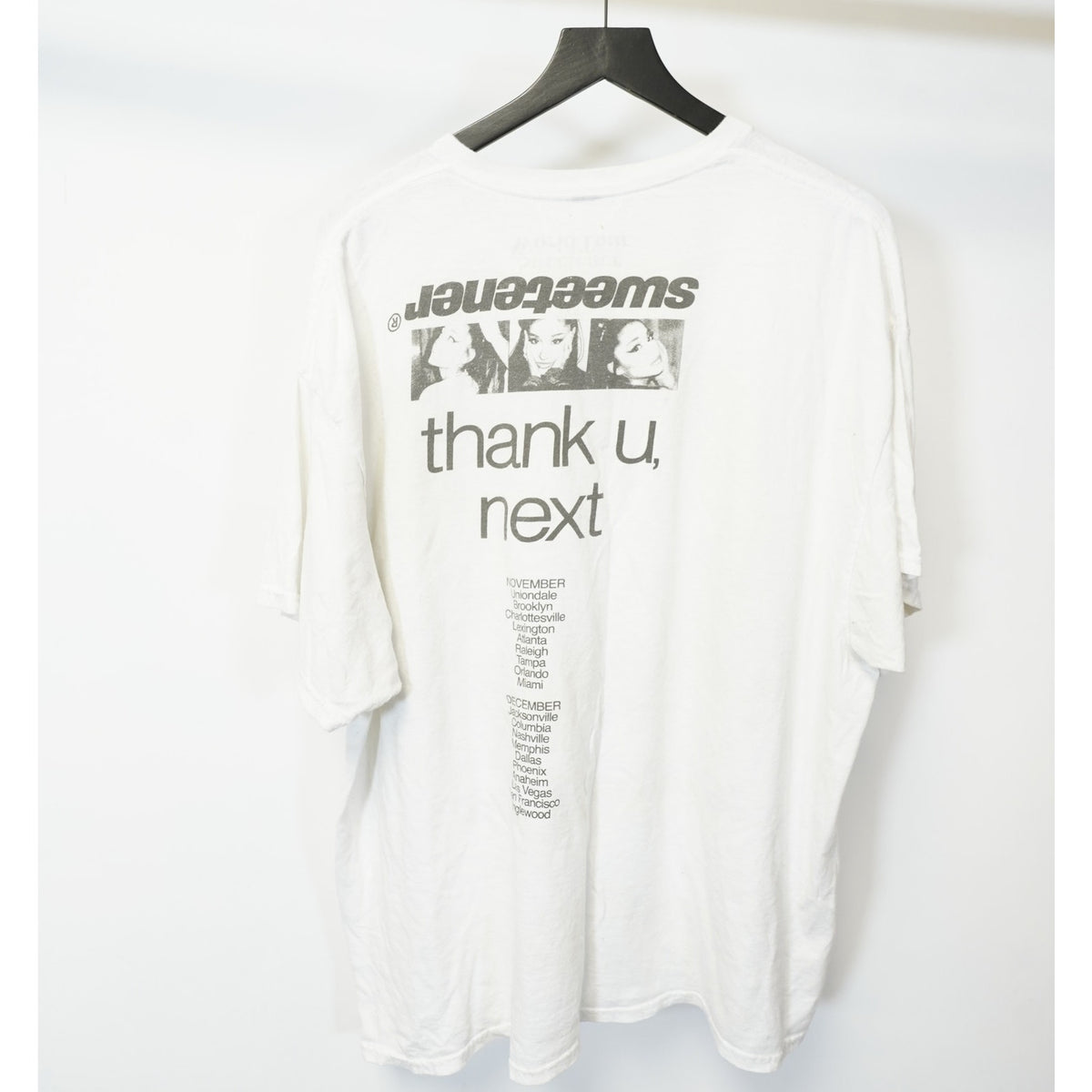 (Women's XXL) Ariana Grande Sweetener White Band World Tour T-shirt Women's XXL Hot Topic