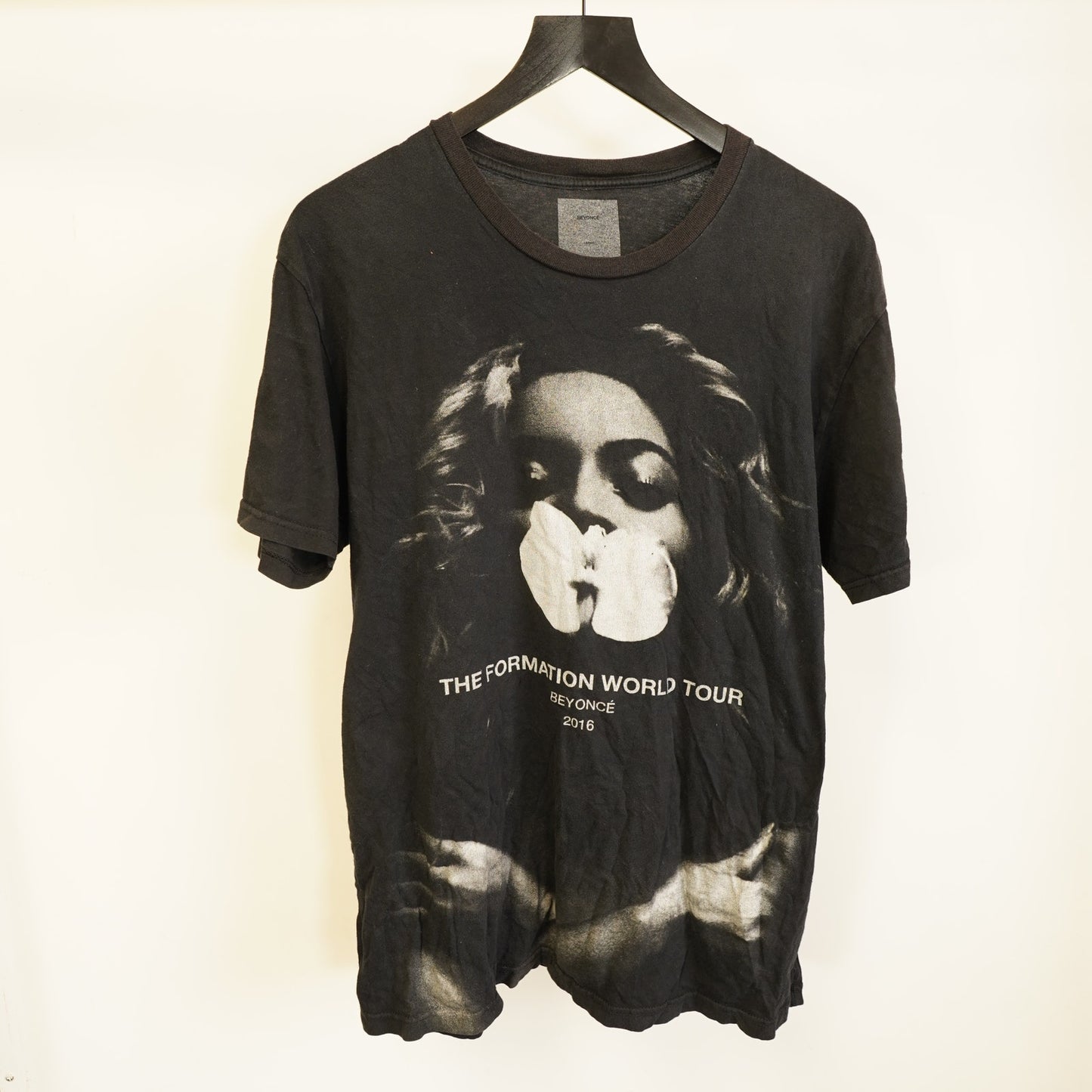 (L) Beyonce The Formation World Tour T-Shirt 2016 Women's L Black Graphic Band