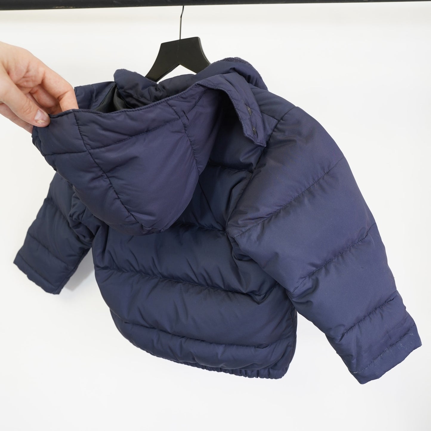(Kids 3T) Vintage Polo Ralph Lauren Down Puffer Jacket Toddler Size 3T Baby Navy Blue Kids