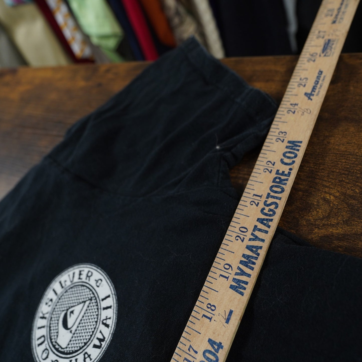 (L) Quicksilver Y2K Hawaii Surf & Skate T-Shirt Men's L Black 2000s Surfer Retro