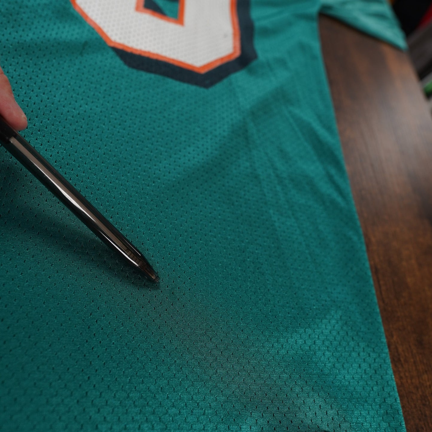 (M) Vintage Jason Taylor Miami Dolphins Reebok Football Jersey Mens M Aqua Y2K Retro