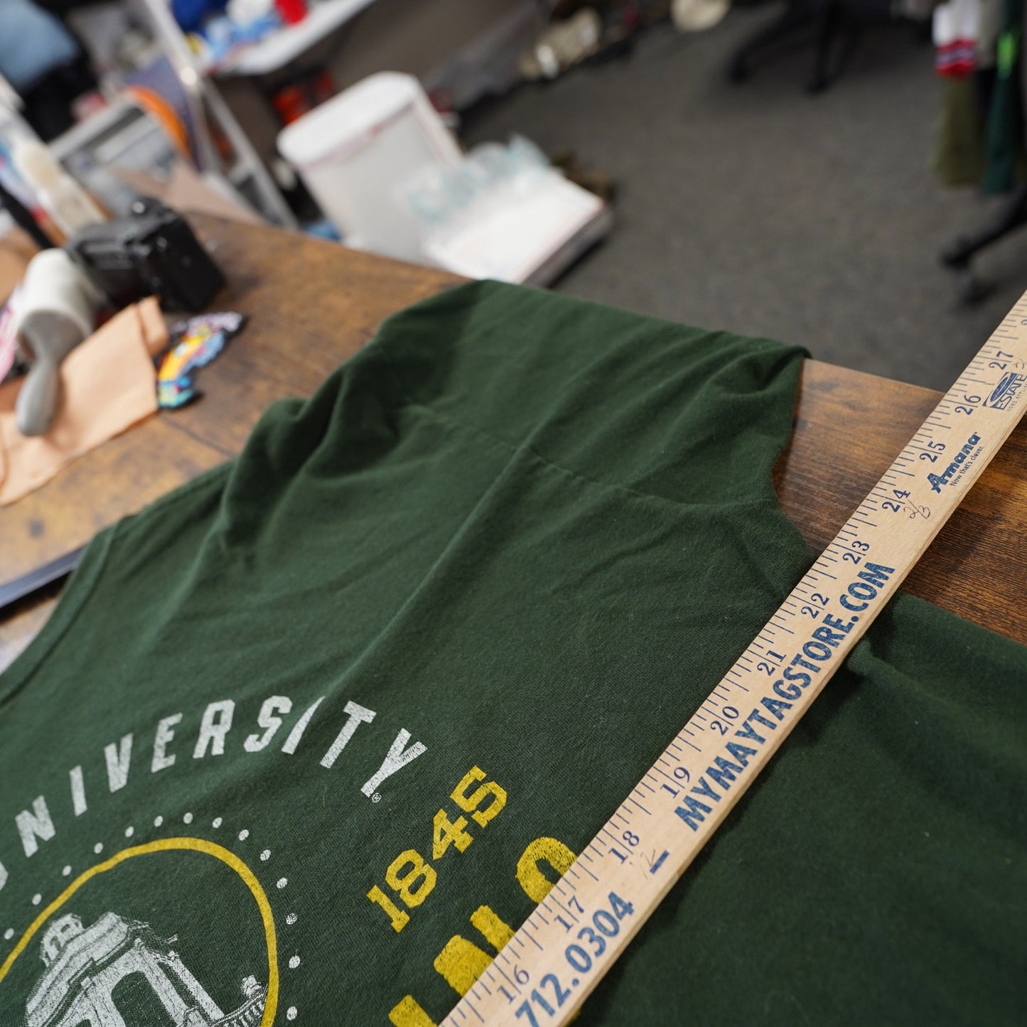 (XL) Baylor University Bears Homecoming Longsleeve T-Shirt Men's XL Green Yellow