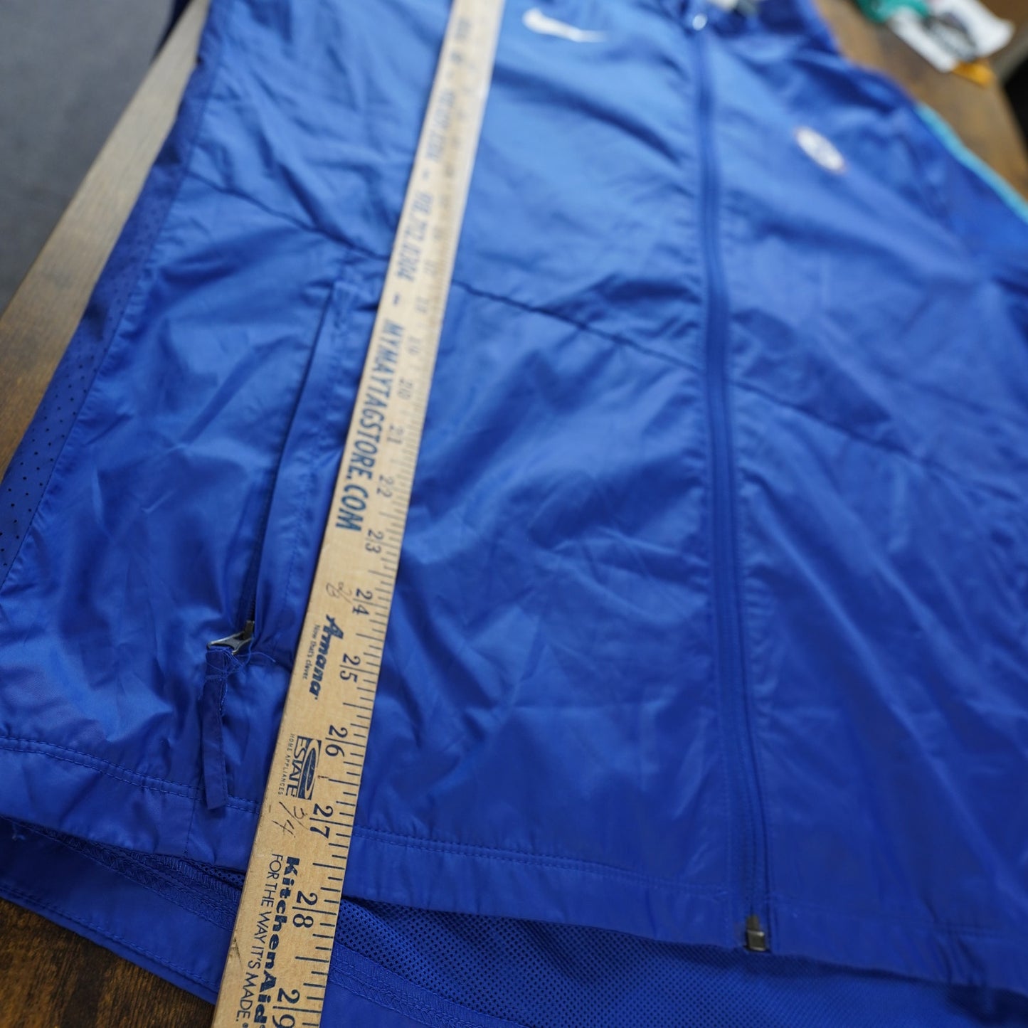 (L) Nike Chelsea FC Soccer Warm Up Windbreaker Jacket Men's L Blue Futbol