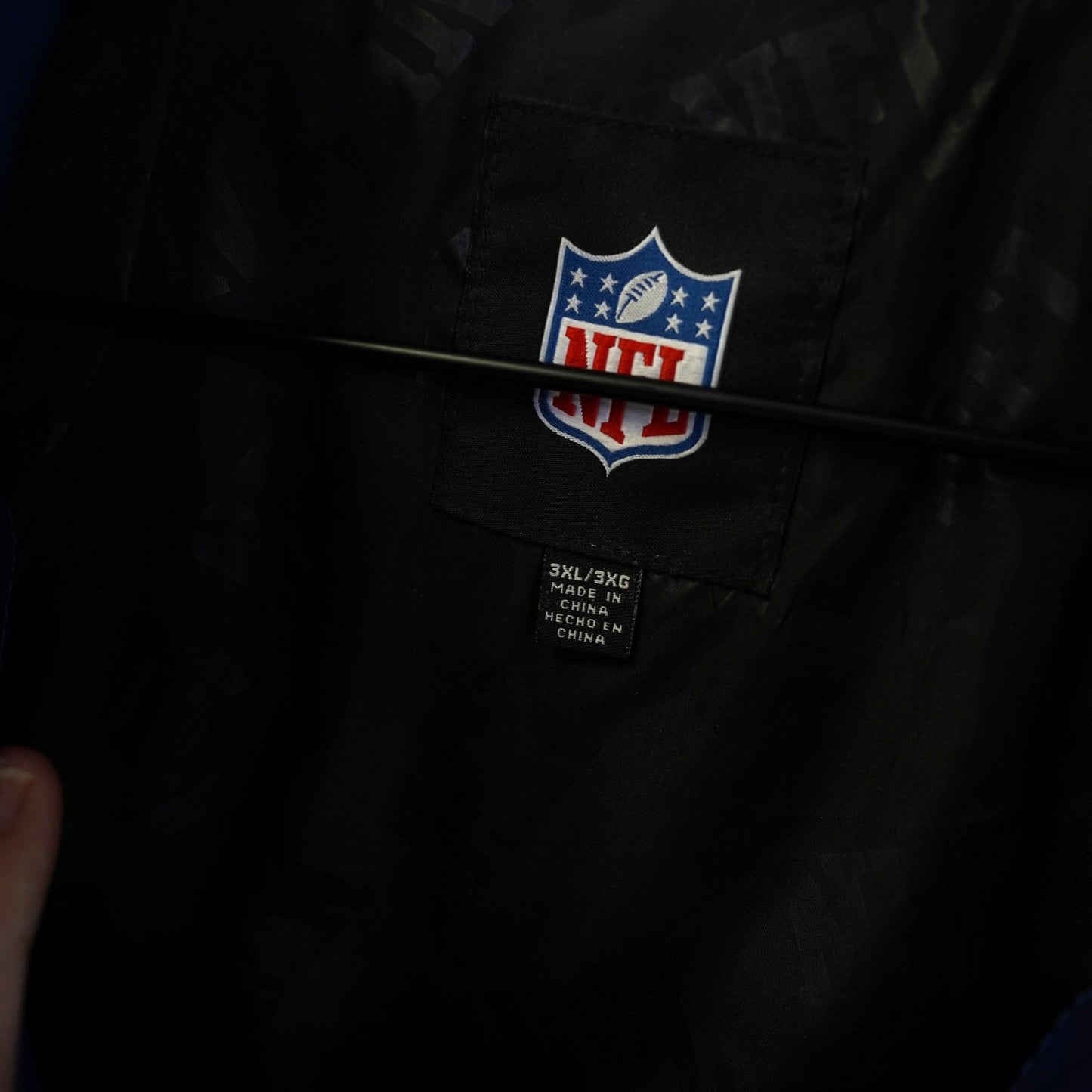 (3XL) Vintage Indianapolis Colts Leather Jacket Sewn Patches Mens 3XL Blue G-III 2000s