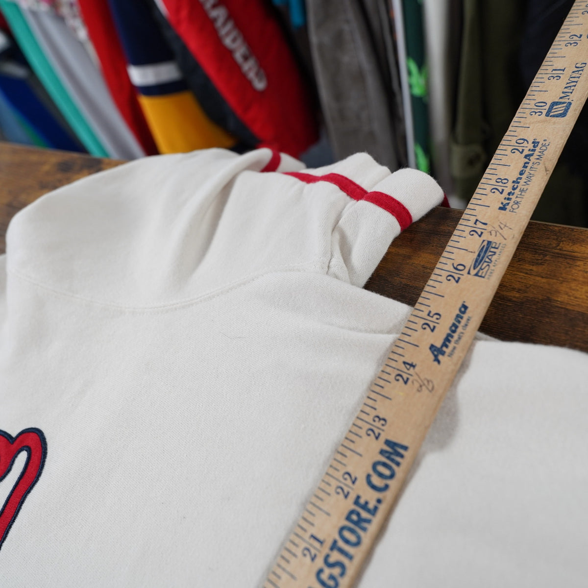 (XL) St. Louis Cardinals Embroidered 47 Brand Hoodie Sewn XL White Red Retro Baseball