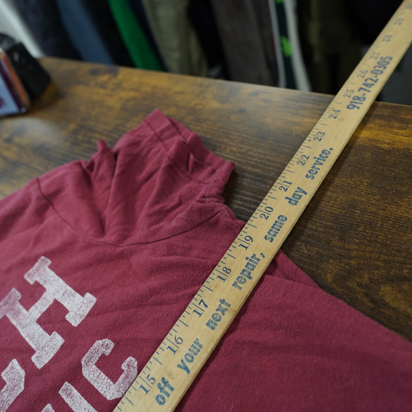 (M) Abercrombie & Fitch Athletics Y2K T-Shirt Men's M Red Maroon 2000s Mallcore