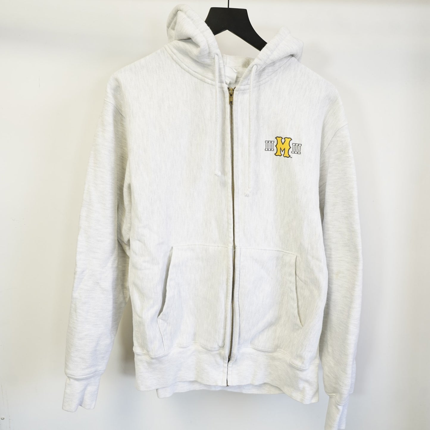 (L) Vintage Missouri Tigers Champion Reverse Weave Full Zip Hoodie Mens L Gray Retro(L)